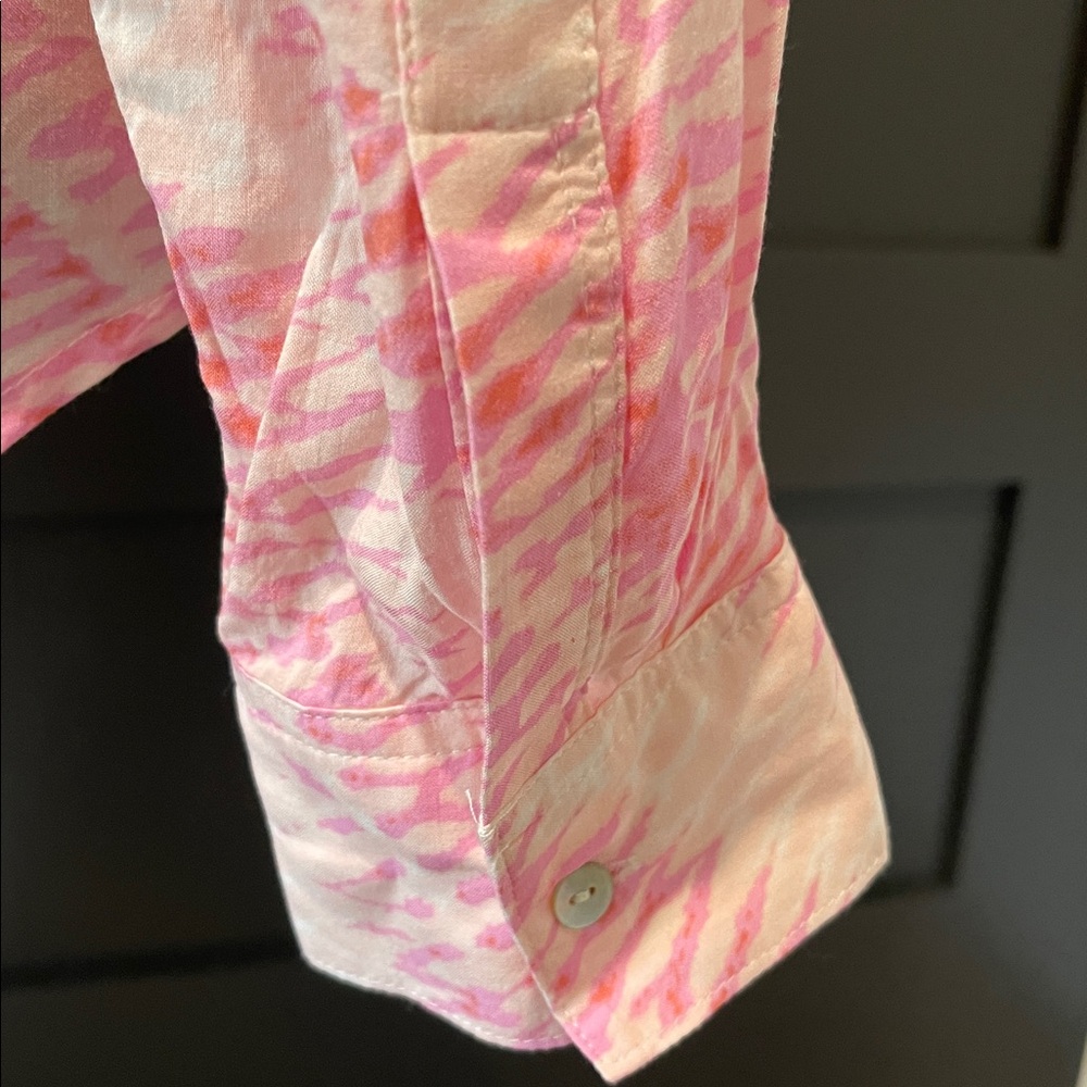 Rails Josephine Reef Luxury Pink Button Down Shirt Size M - Picture 5 of 7